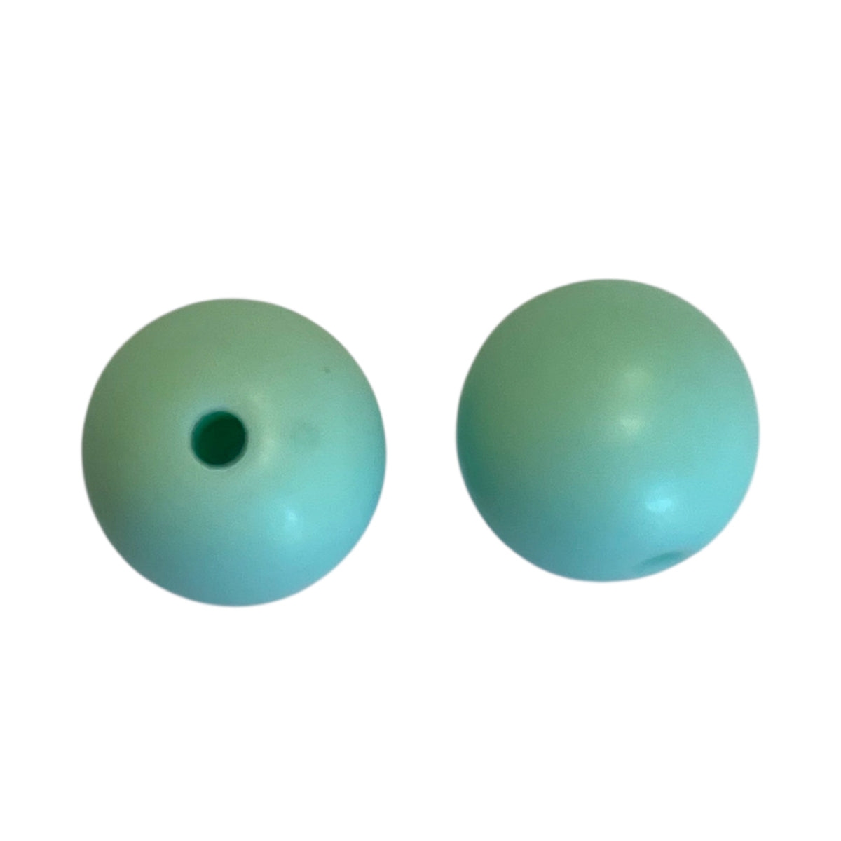 Acryl kraal mat 13mm Licht Turquoise - per stuk-Kralen-Kraaltjes van Renate