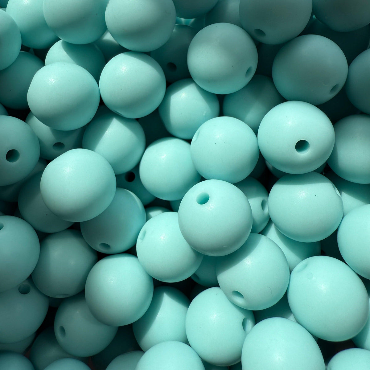 Acryl kraal mat 13mm Licht blauw- per stuk-Kralen-Kraaltjes van Renate