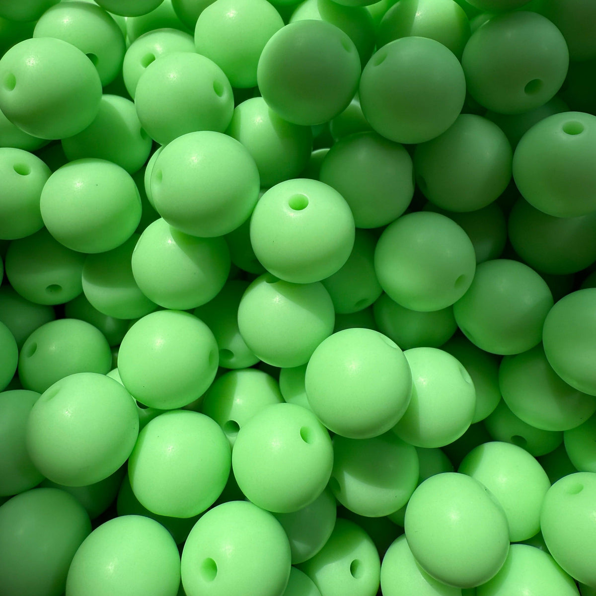 Acryl kraal mat 13mm Lime Groen - per stuk-Kralen-Kraaltjes van Renate