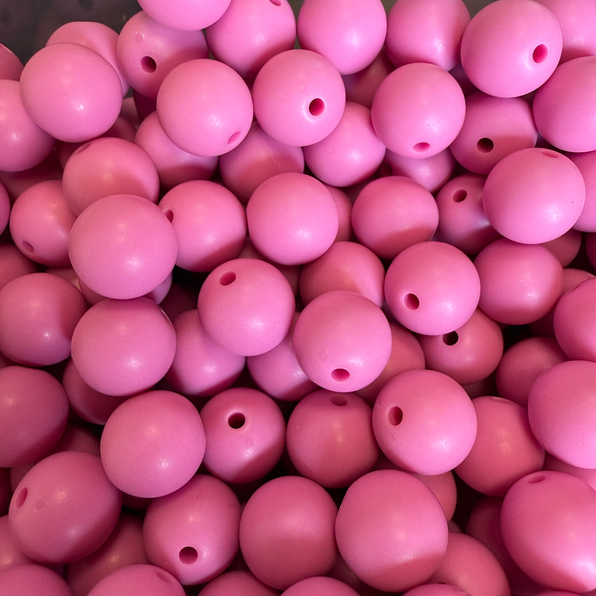 Acryl kraal mat 13mm Roze - per stuk-Kralen-Kraaltjes van Renate