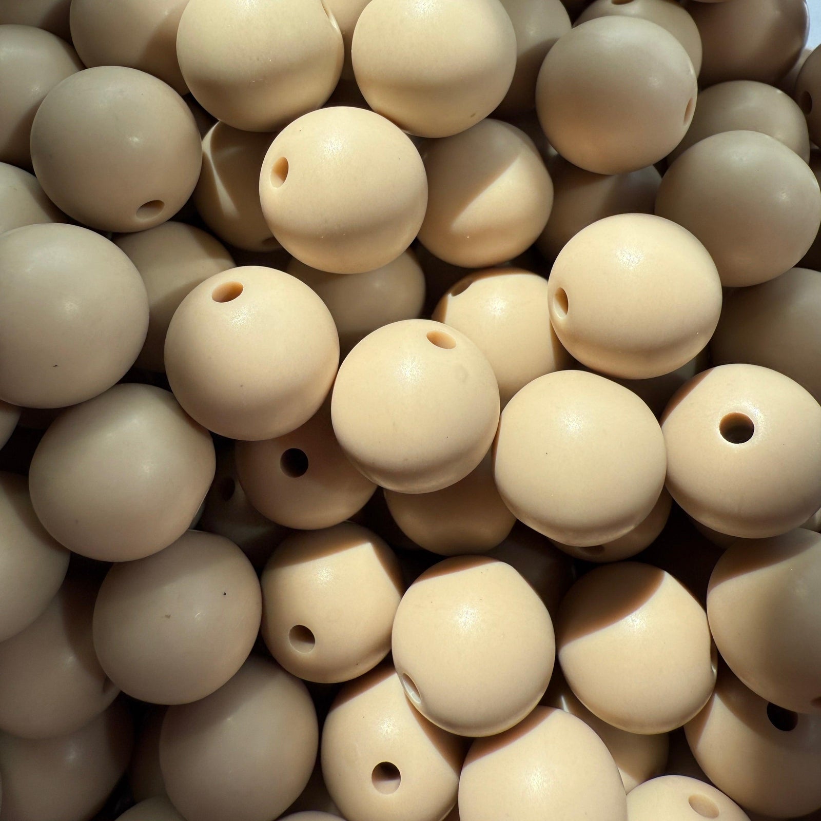 Acryl kraal mat 13mm Taupe - per stuk-Kralen-Kraaltjes van Renate