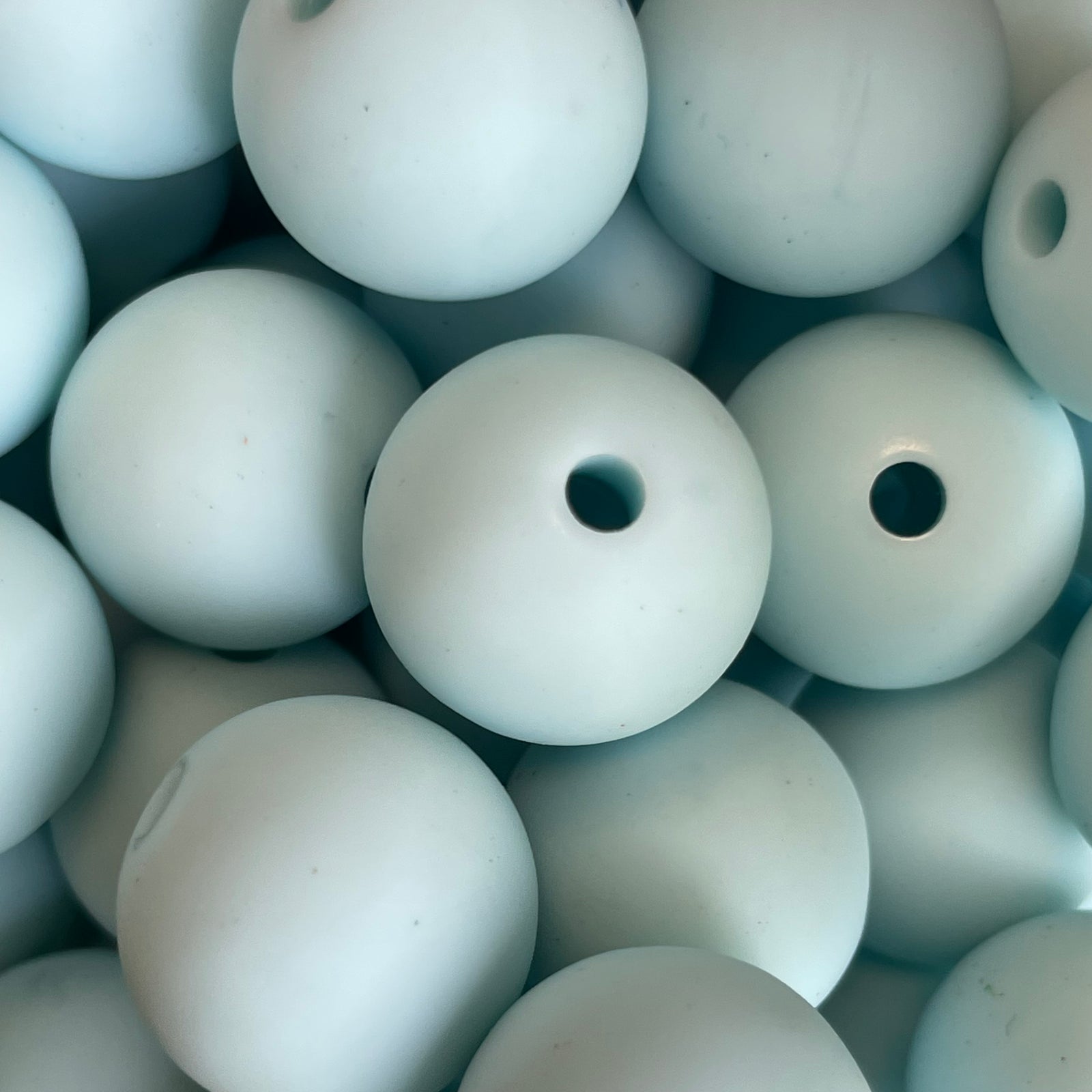 Acryl kraal mat 16mm Licht Blauw - per stuk-Kralen-Kraaltjes van Renate