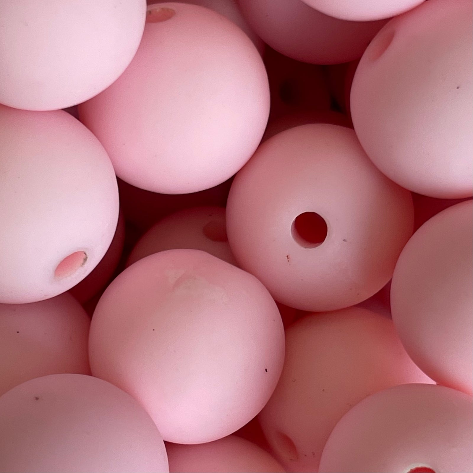 Acryl kraal mat 16mm Licht Roze - per stuk-Kralen-Kraaltjes van Renate