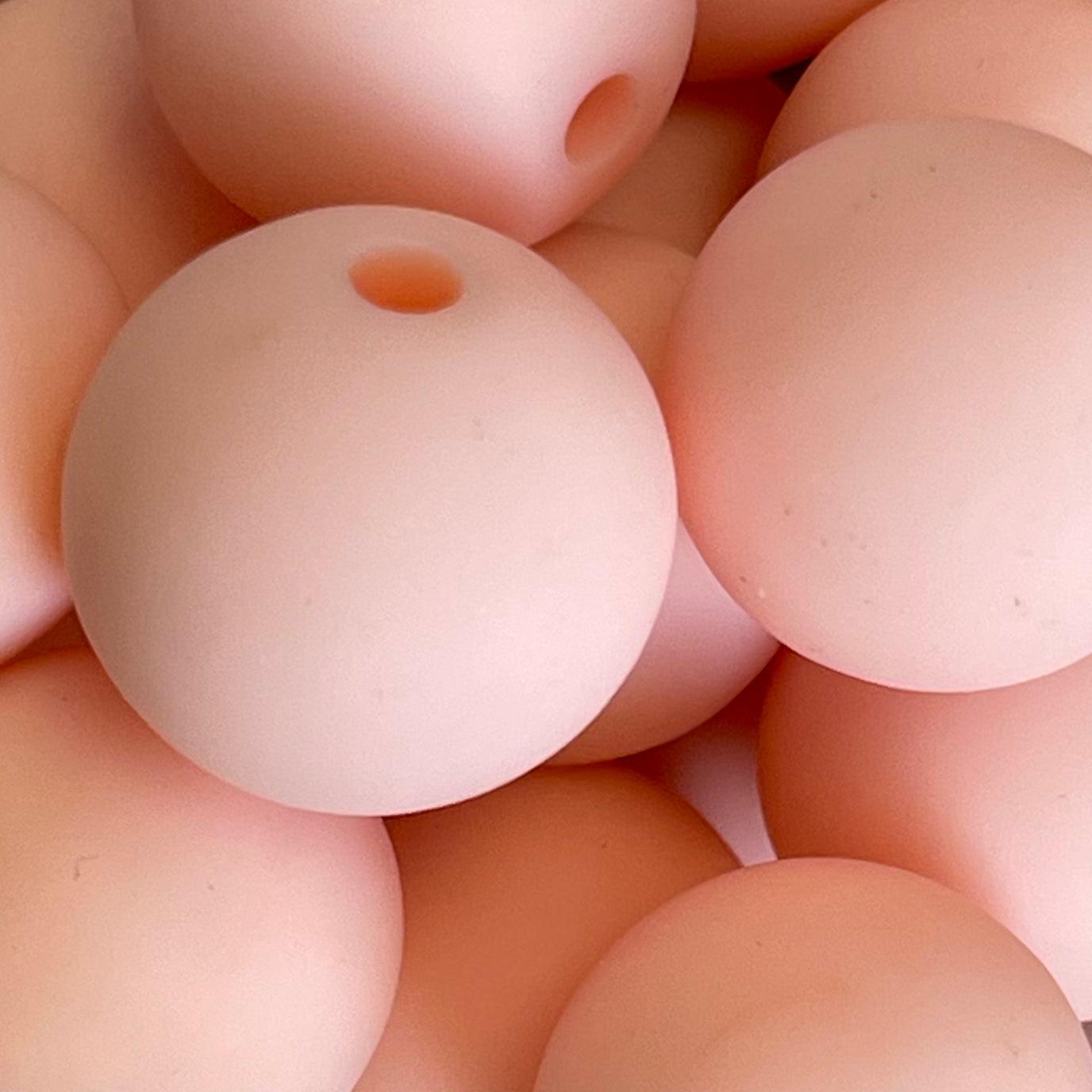 Acryl kraal mat 16mm Peach - per stuk-Kralen-Kraaltjes van Renate