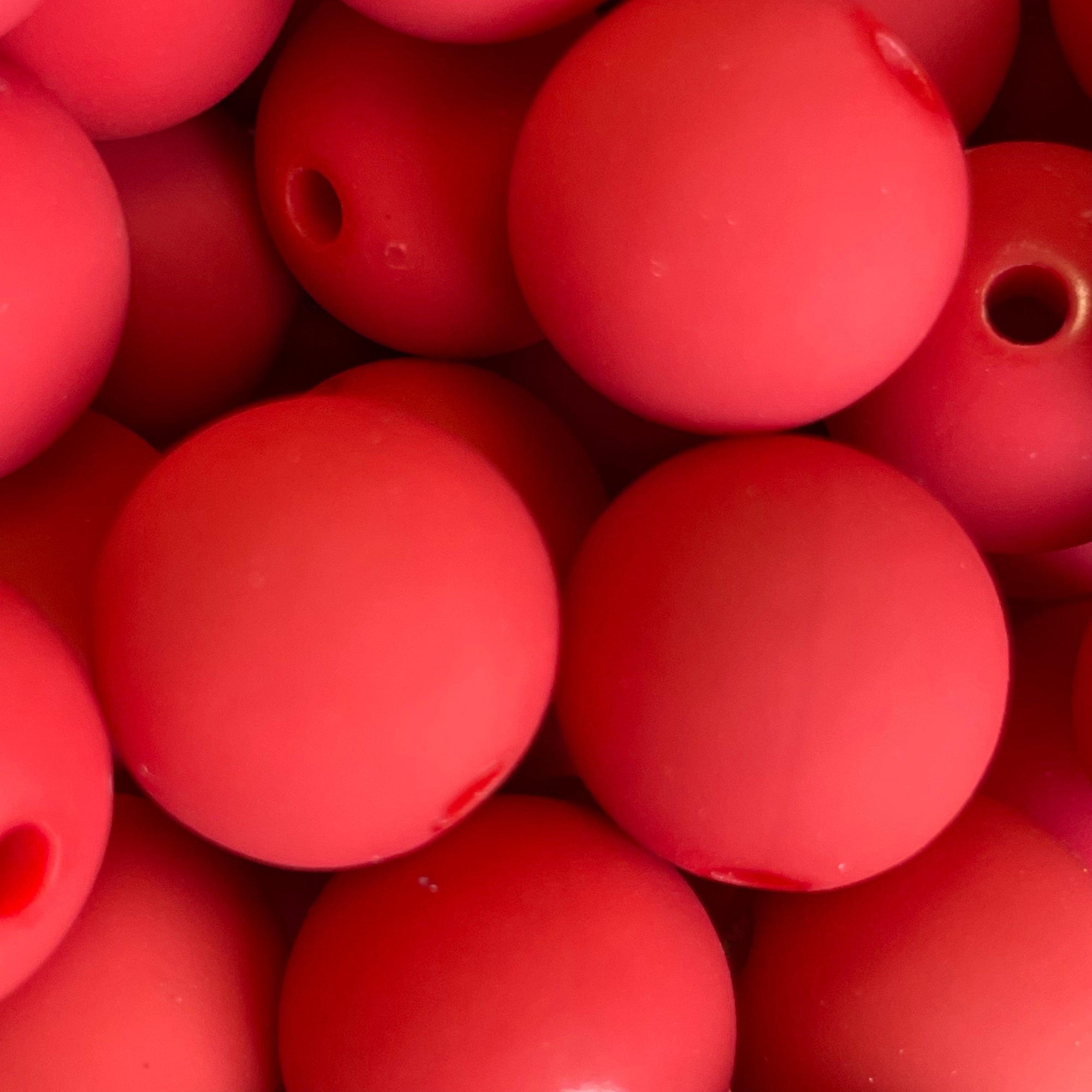 Acryl kraal mat 16mm Rood - per stuk-Kralen-Kraaltjes van Renate