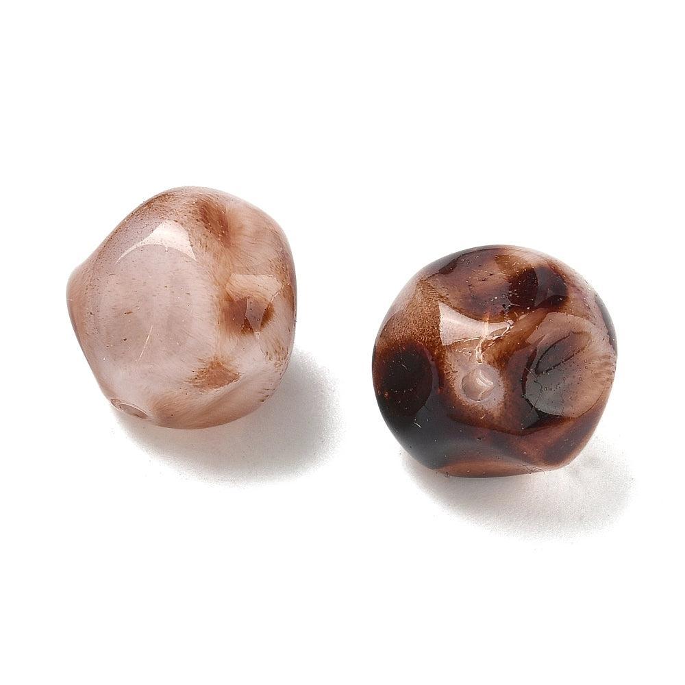 Acryl kraal nugget Luipaard 16mm - per stuk-Kralen-Kraaltjes van Renate