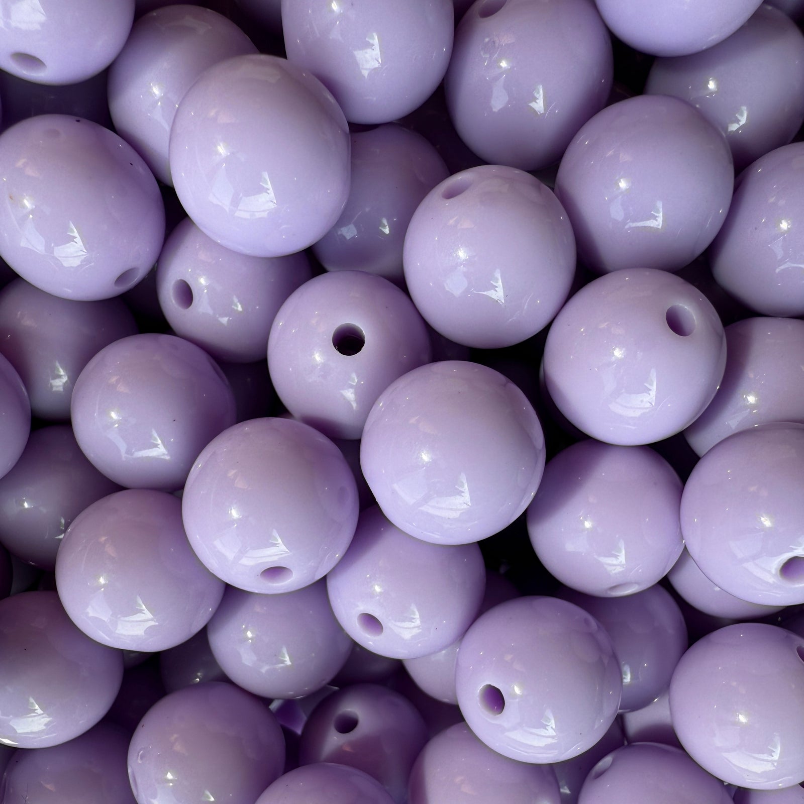 Acryl kraal opaque 13mm Licht paars - per stuk-Kralen-Kraaltjes van Renate