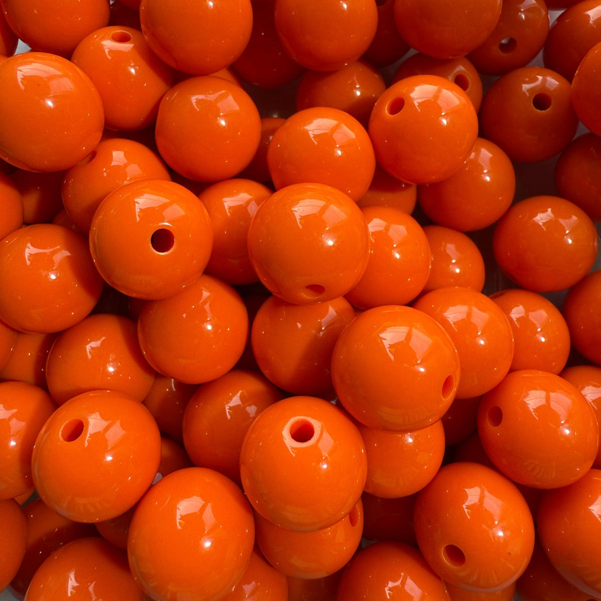 Acryl kraal opaque 13mm Oranje- per stuk-Kralen-Kraaltjes van Renate