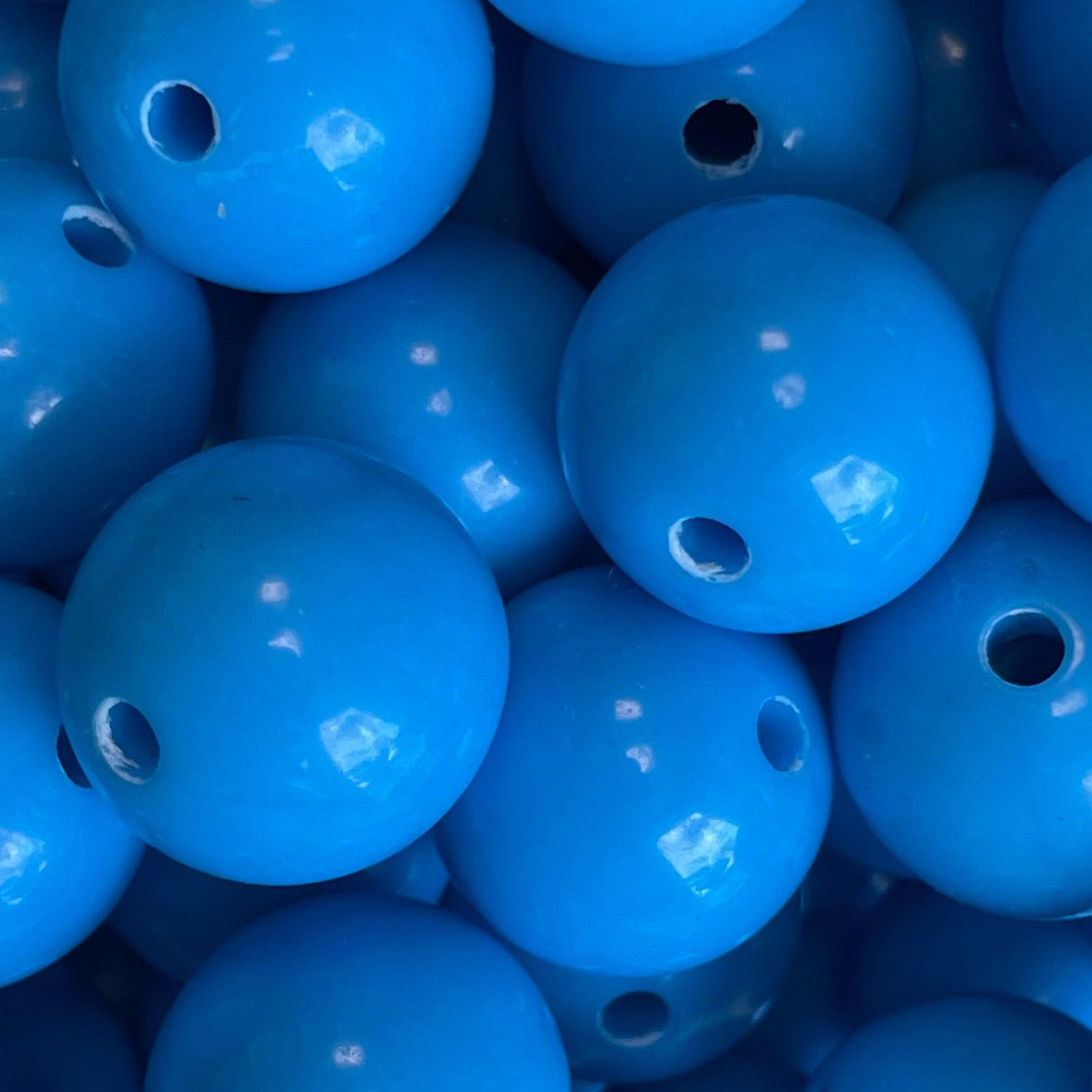 Acryl kraal opaque 18mm Blauw - per stuk-Kralen-Kraaltjes van Renate