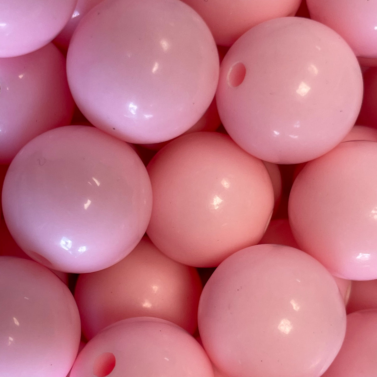 Acryl kraal opaque 18mm Licht Roze - per stuk-Kralen-Kraaltjes van Renate