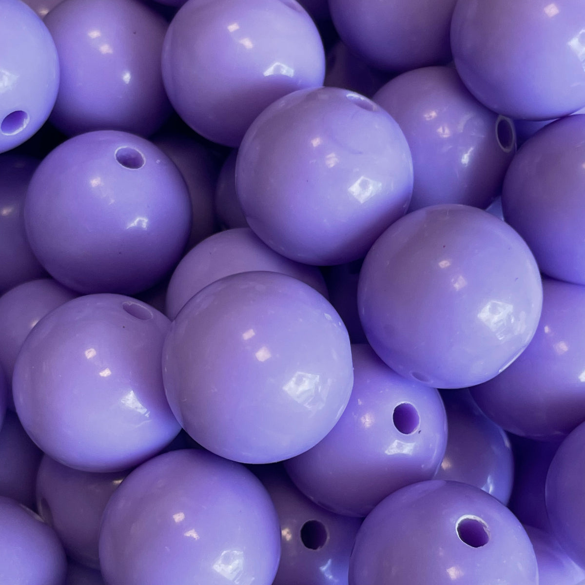 Acryl kraal opaque 18mm Paars - per stuk-Kralen-Kraaltjes van Renate