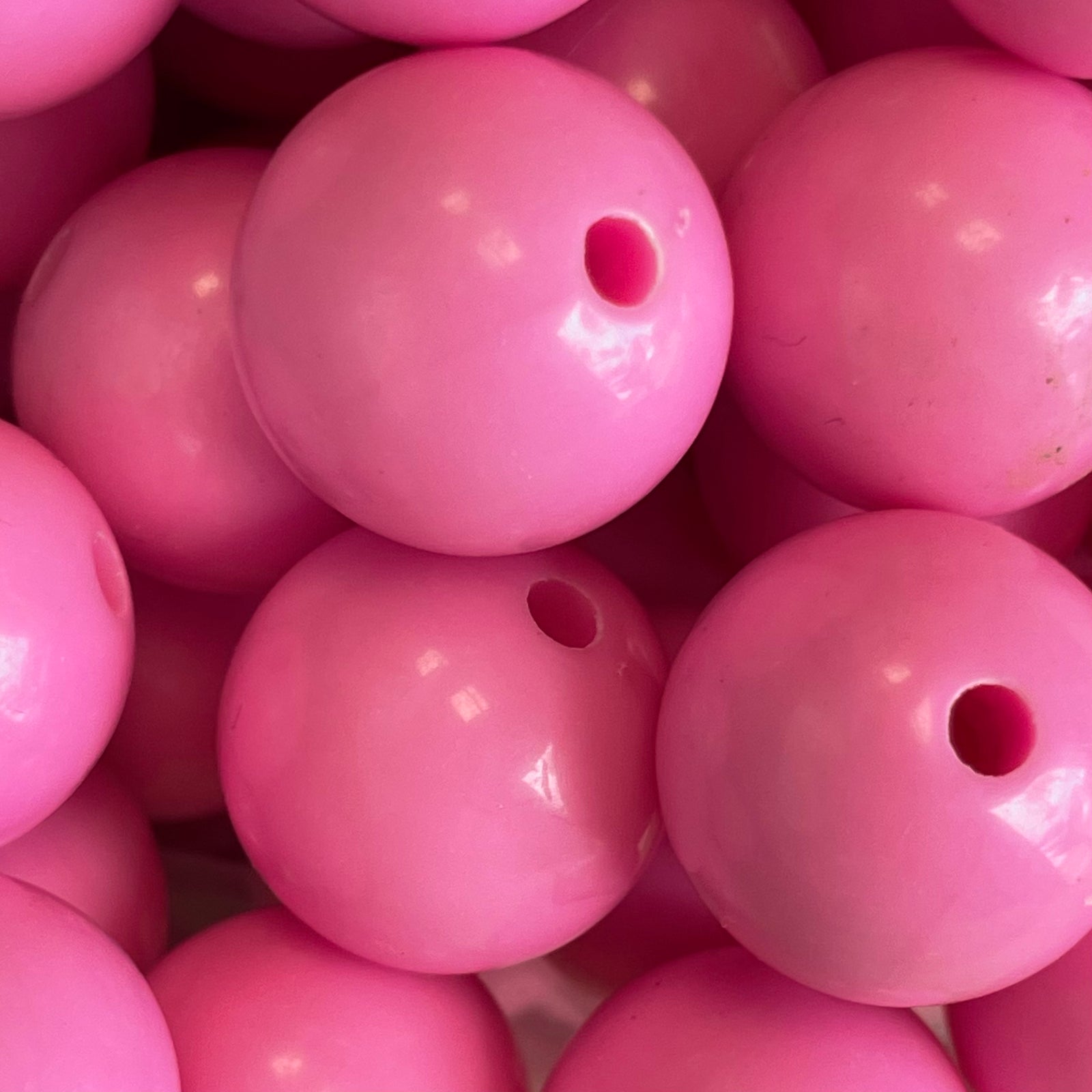 Acryl kraal opaque 18mm Roze - per stuk-Kralen-Kraaltjes van Renate