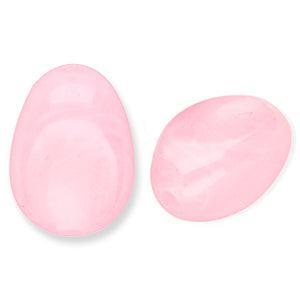 Acryl kraal ovaal marmer licht roze 18mm - per stuk-Kralen-Kraaltjes van Renate