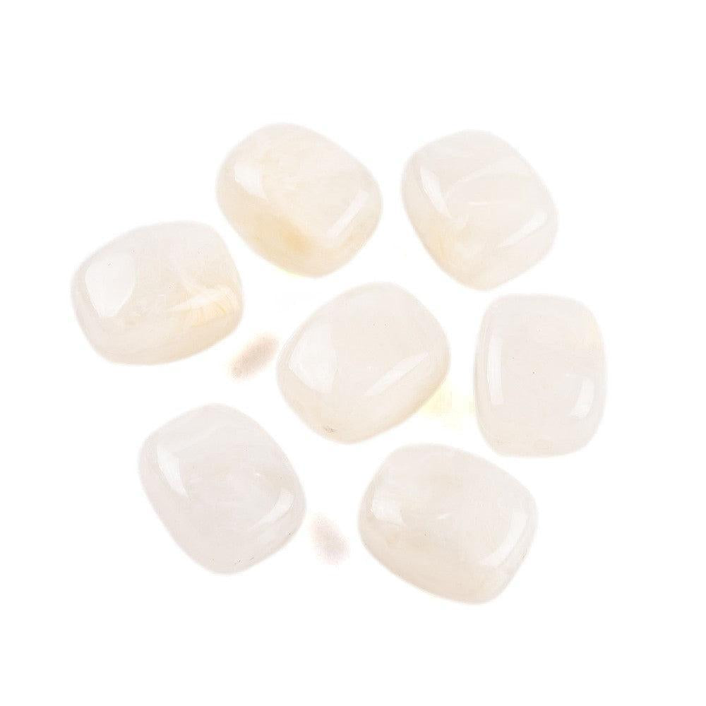 Acryl kraal rechthoek marmer creme wit 13mm - per stuk-Kralen-Kraaltjes van Renate
