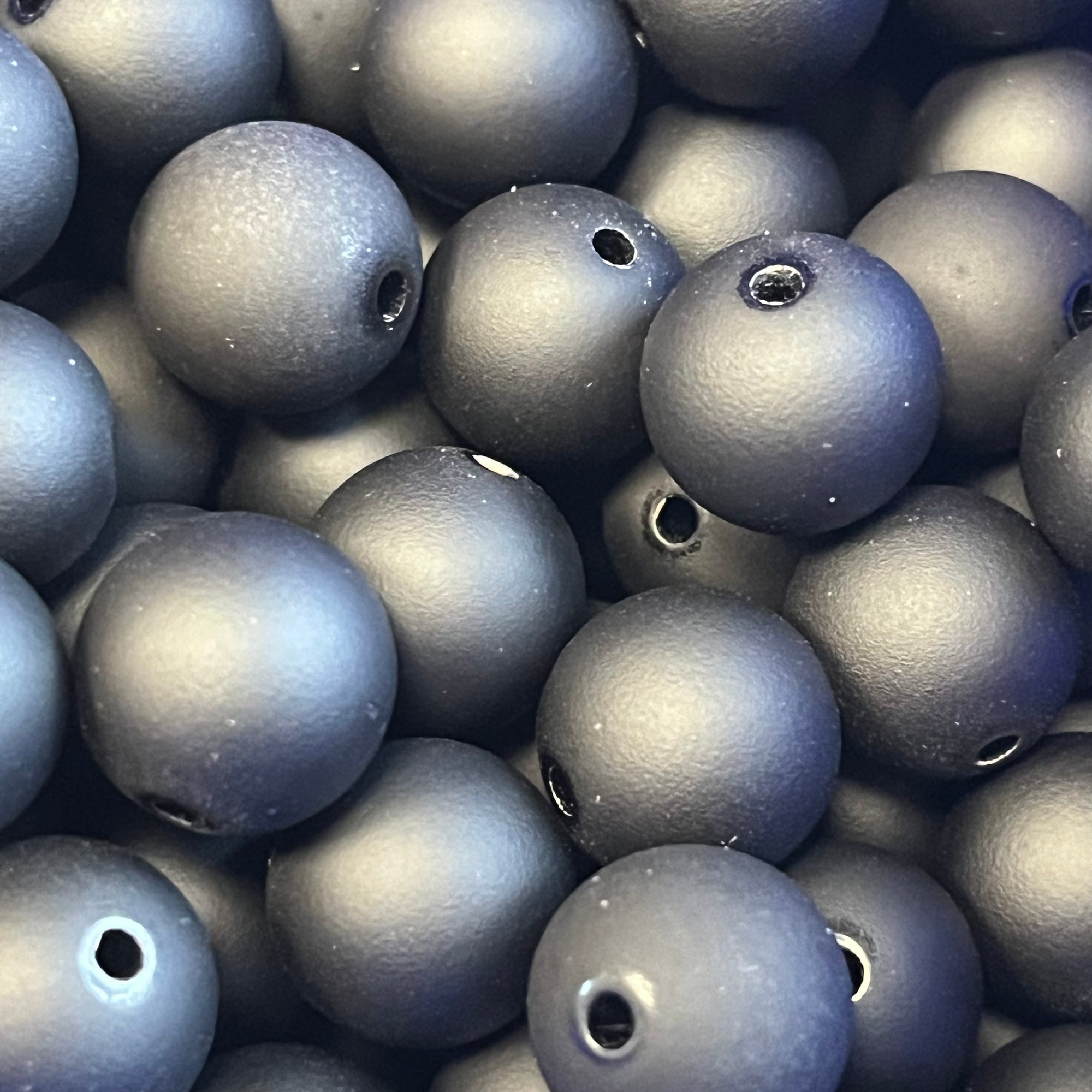 Acryl kraal rond Mat Zwart 14mm - per stuk-Kralen-Kraaltjes van Renate