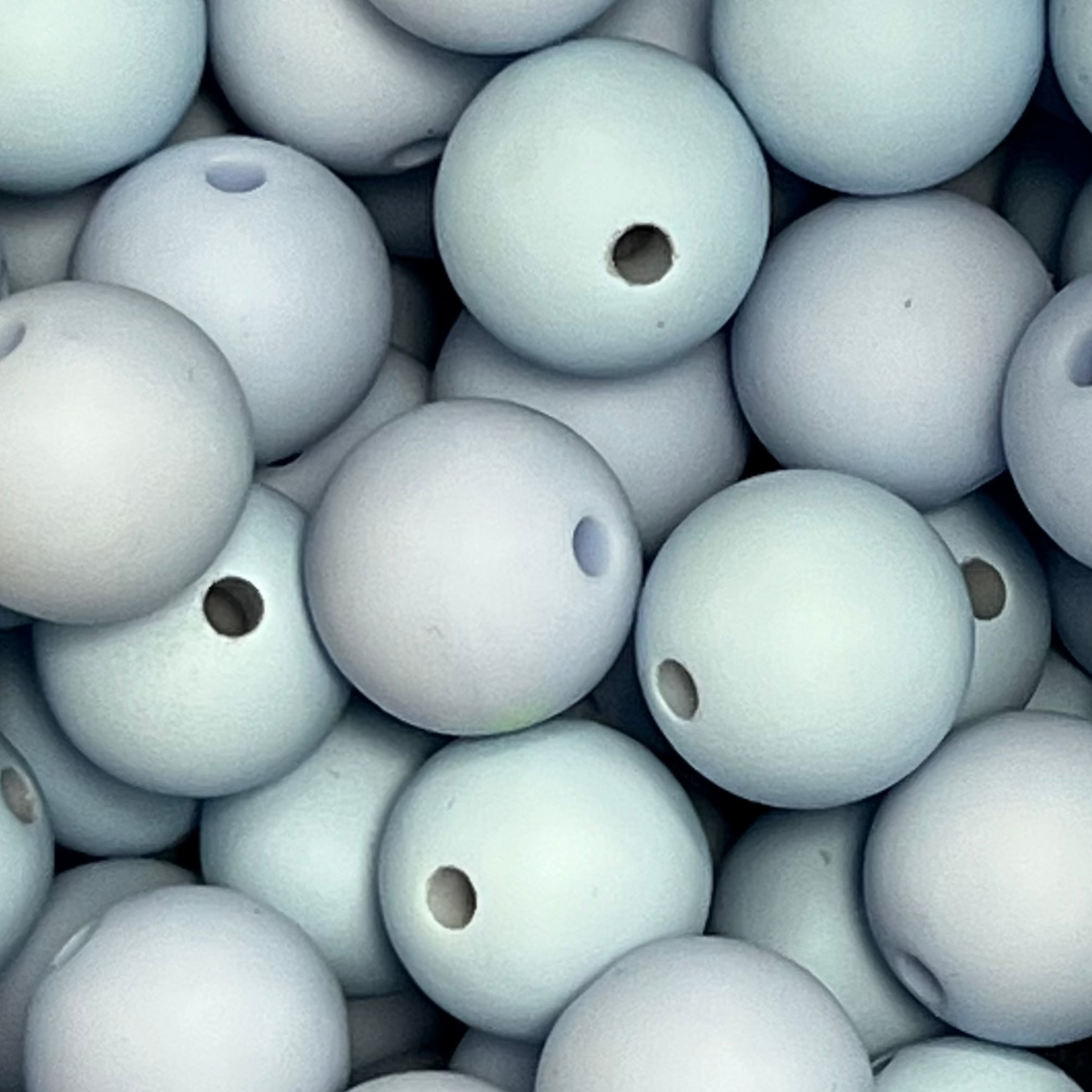 Acryl kraal rond Mat multi blauw 16mm - per stuk-Kralen-Kraaltjes van Renate