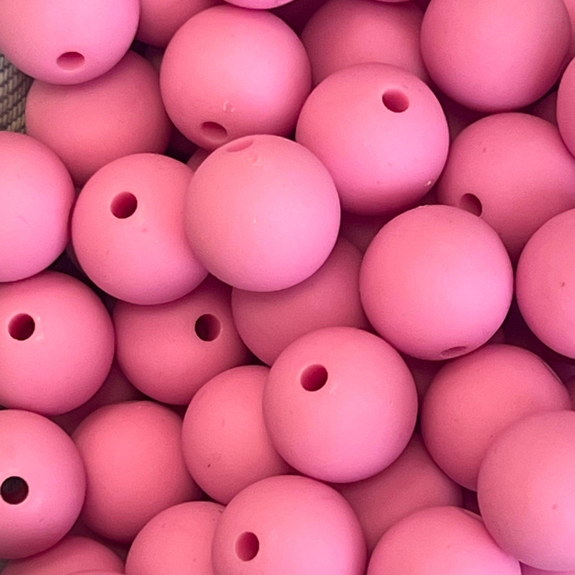 Acryl kraal rond Mat roze 16mm - per stuk-Kralen-Kraaltjes van Renate