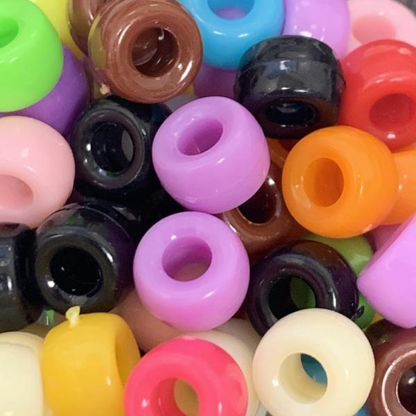 Acryl kraal rond Multicolor Ø4mm 9x6mm - 60 stuks-Kraaltjes van Renate