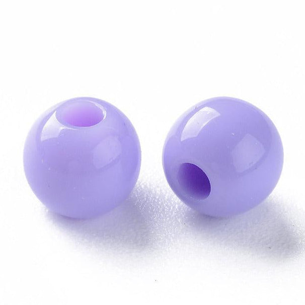 Acryl kraal rond paars 16mm - per stuk-Kralen-Kraaltjes van Renate