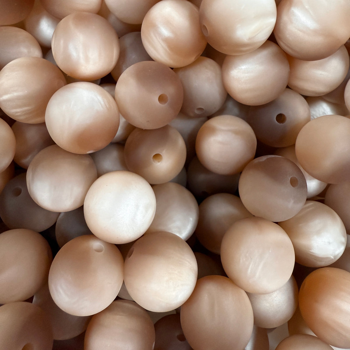 Acryl kraal rond polaris bruin 16mm - per stuk-Kralen-Kraaltjes van Renate