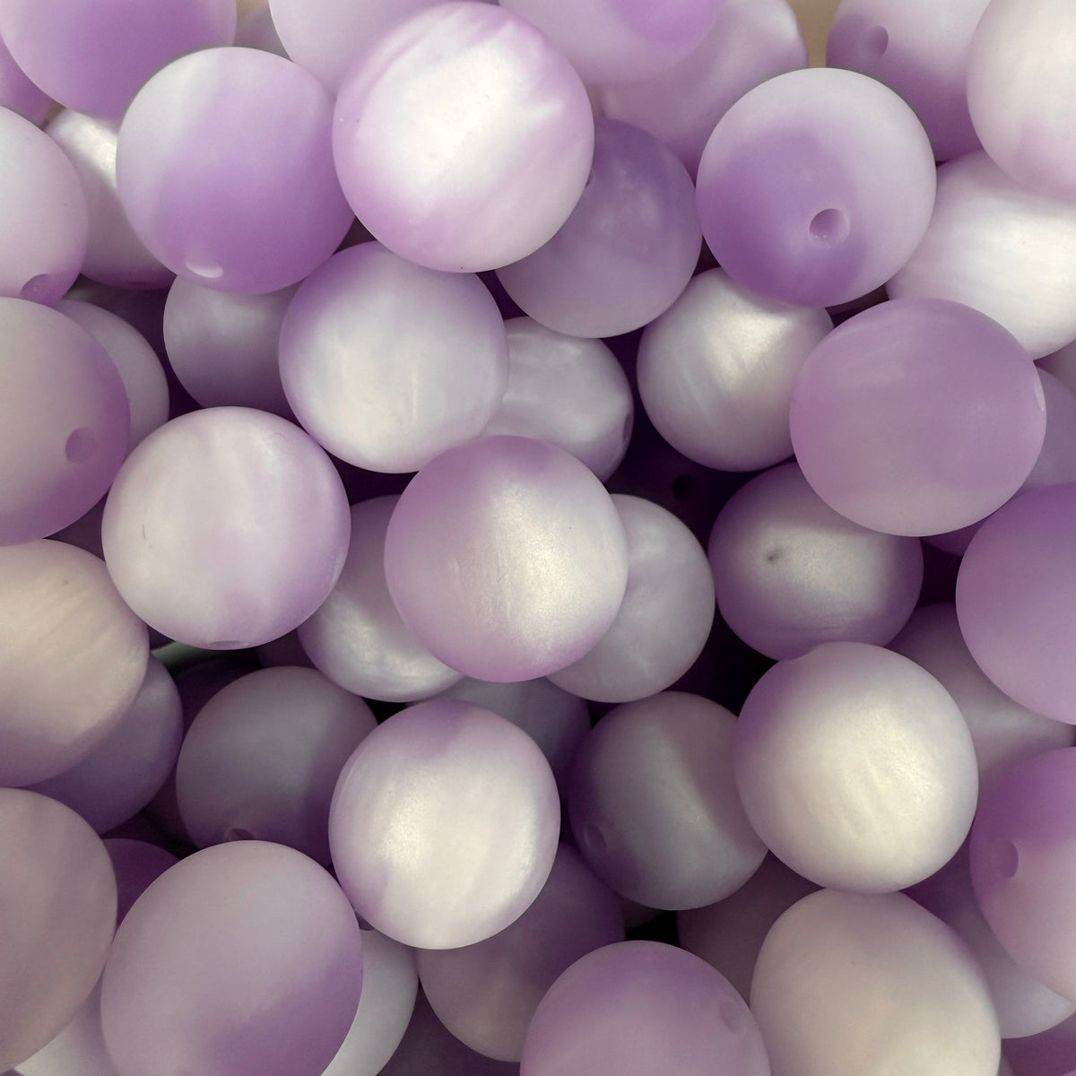 Acryl kraal rond polaris lila 16mm - per stuk-Kralen-Kraaltjes van Renate