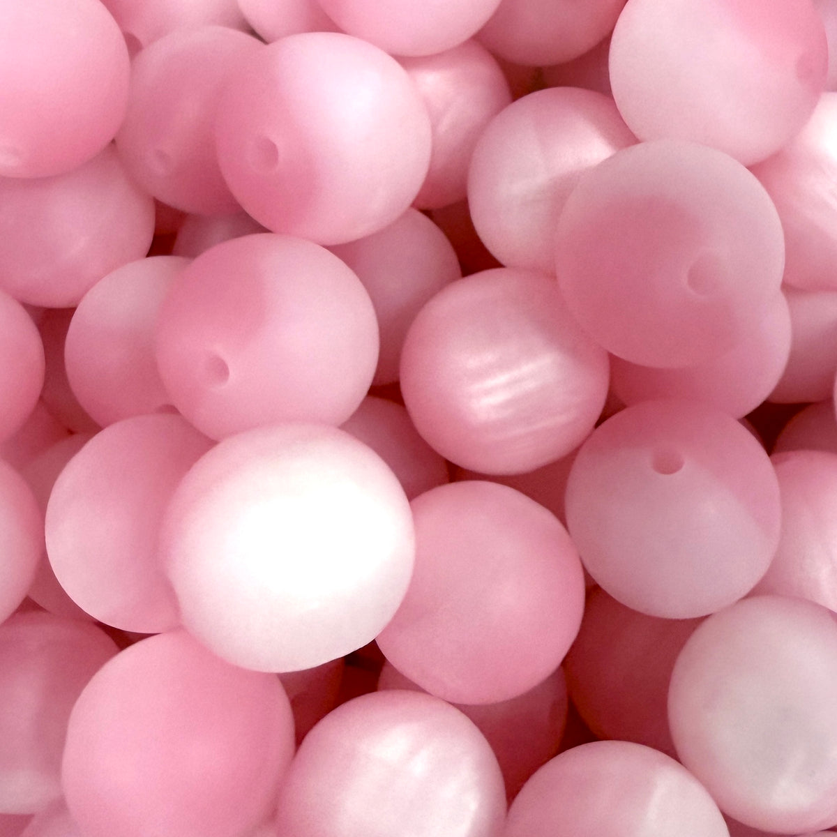 Acryl kraal rond polaris roze 16mm - per stuk-Kralen-Kraaltjes van Renate