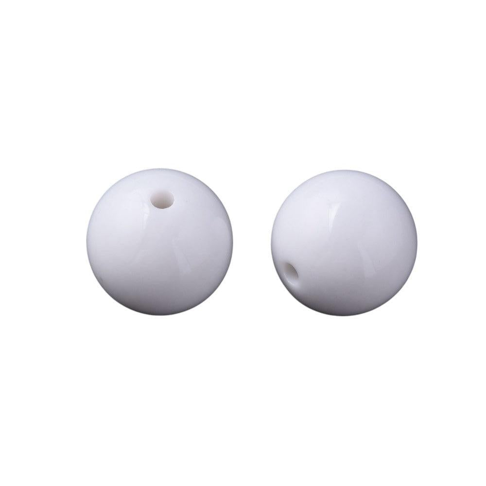 Acryl kraal rond wit 20mm - per stuk-Kralen-Kraaltjes van Renate