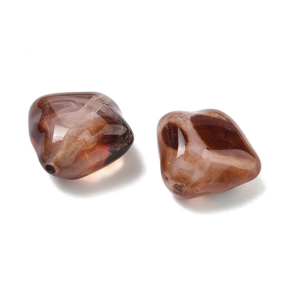 Acryl kraal ruit Luipaard 20mm - per stuk-Kralen-Kraaltjes van Renate