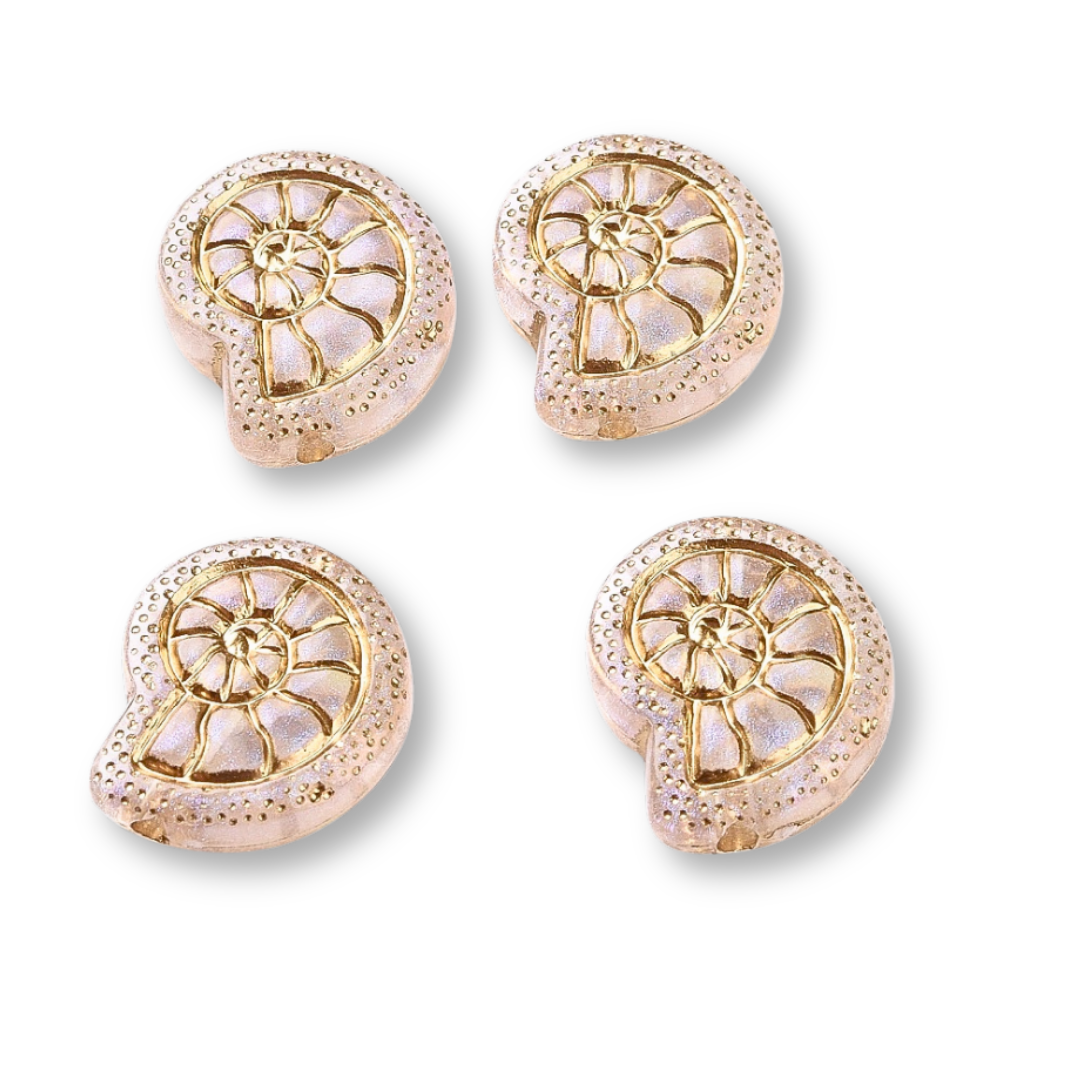 Acryl kraal schelp 18mm - per 5 stuks-Kralen-Kraaltjes van Renate