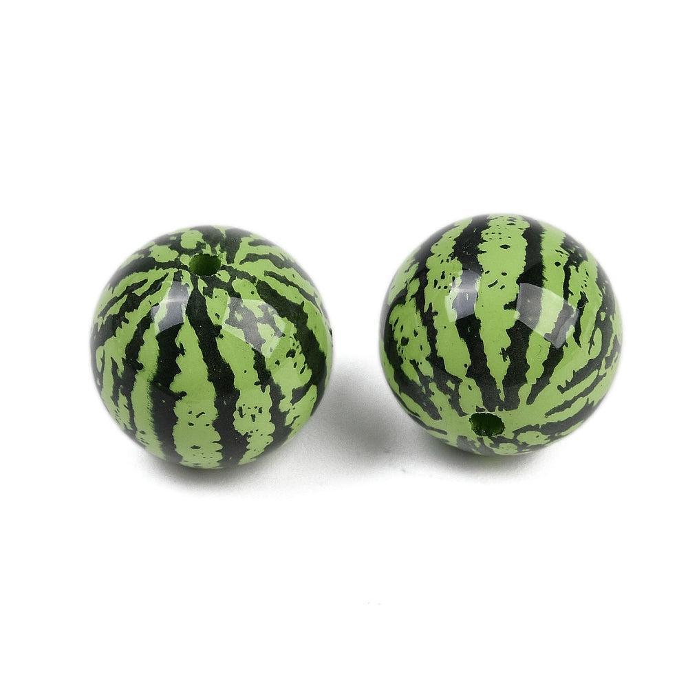 Acryl kraal watermeloen 16mm- per stuk-Kralen-Kraaltjes van Renate