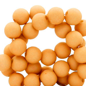 Acryl kralen Apricot orange 4mm - 100 stuks-Kralen-Kraaltjes van Renate