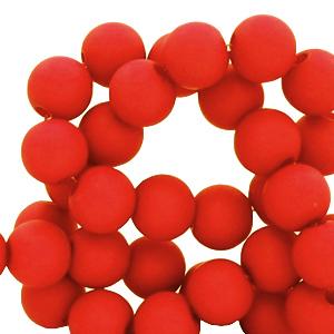 Acryl kralen Candy red 6mm - ±50 stuks-Kraaltjes van Renate