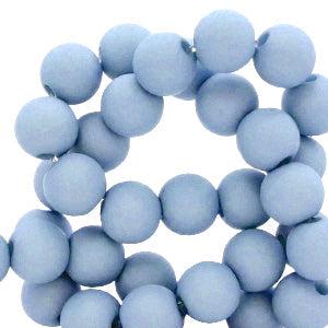 Acryl kralen Carolina blue 4mm - ±100 stuks-Kralen-Kraaltjes van Renate
