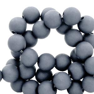 Acryl kralen Concrete grey 6mm - ±50 stuks-Kraaltjes van Renate