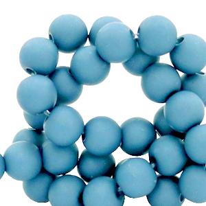 Acryl kralen Cornflower blue 4mm - 100 stuks-Kraaltjes van Renate