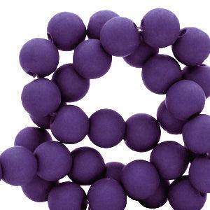 Acryl kralen Dark purple 4mm - ±100 stuks-Kralen-Kraaltjes van Renate
