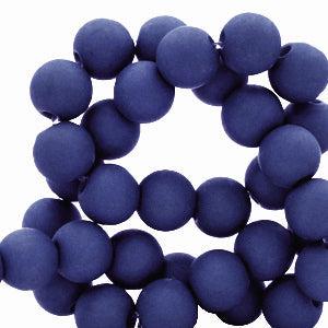 Acryl kralen Dark royal blue 6mm - ±50 stuks-Kralen-Kraaltjes van Renate