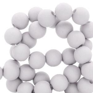 Acryl kralen Dove grey 6mm - ±50 stuks-Kralen-Kraaltjes van Renate
