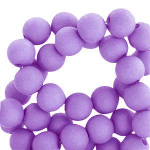 Acryl kralen Electric purple 6mm - 50 stuks-Kralen-Kraaltjes van Renate