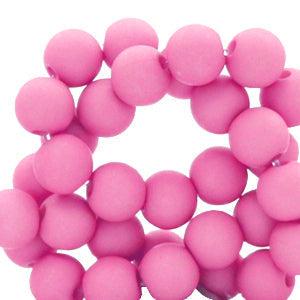 Acryl kralen Hot pink 6mm - 50 stuks-Kralen-Kraaltjes van Renate