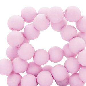 Acryl kralen Lavender pink 4mm - 100 stuks-Kralen-Kraaltjes van Renate
