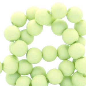 Acryl kralen Lime green 6mm - ±50 stuks-Kraaltjes van Renate