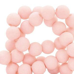 Acryl kralen Misty pink 8mm - 50 stuks-Kralen-Kraaltjes van Renate