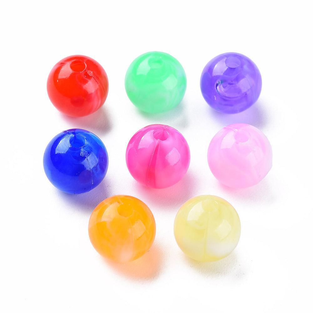 Acryl kralen Mix 8mm -50-Kralen-Kraaltjes van Renate
