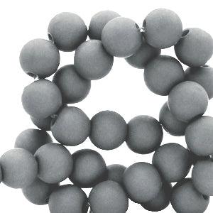 Acryl kralen Mouse grey 4mm - 100 stuks-Kralen-Kraaltjes van Renate