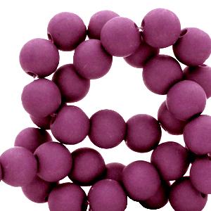 Acryl kralen Mulberry purple 6mm - ±50 stuks-Kraaltjes van Renate