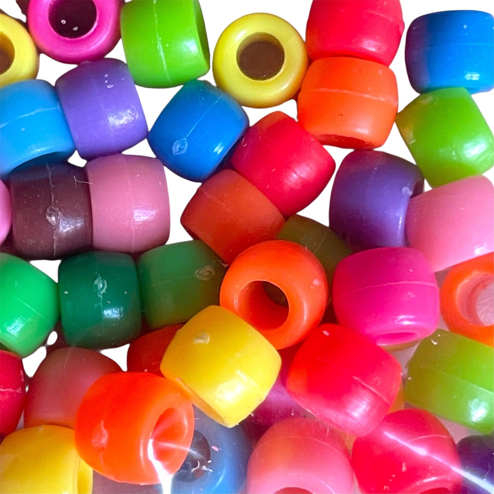 Acryl kralen Ø4mm barrel 9mm mix - per 40 stuks-Kralen-Kraaltjes van Renate