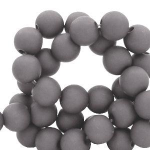 Acryl kralen Old grey 4mm - 100 stuks-Kralen-Kraaltjes van Renate