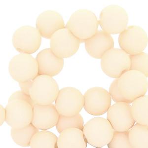 Acryl kralen Papyrus white beige 4mm - 100 stuks-Kraaltjes van Renate