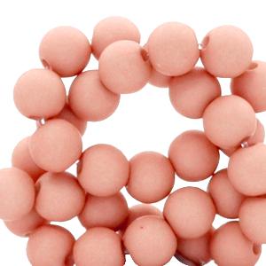Acryl kralen Peach bloom rose 4mm - 100 stuks-Kraaltjes van Renate